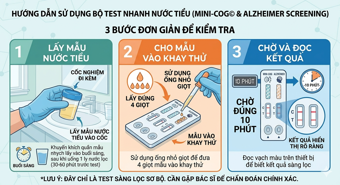 bộ test nhanh nguy cơ sa sút trí tuệ/alzheimer