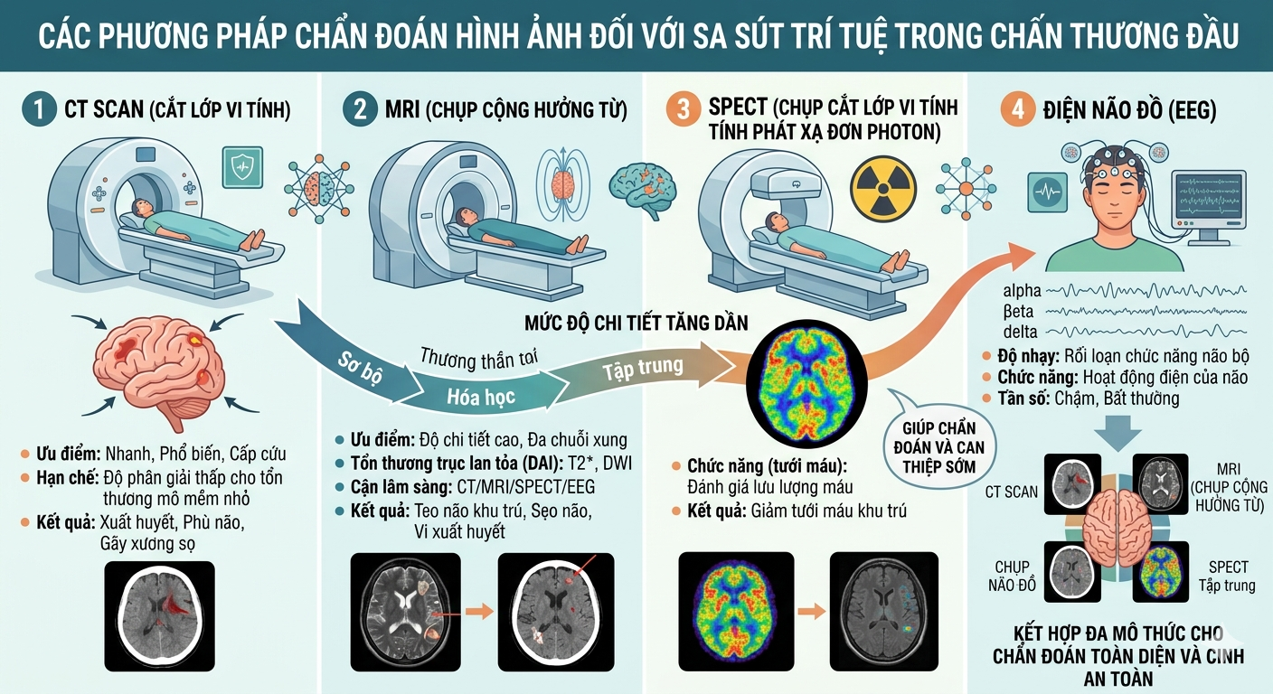 sa sút trí tuệ trong chấn thương đầu