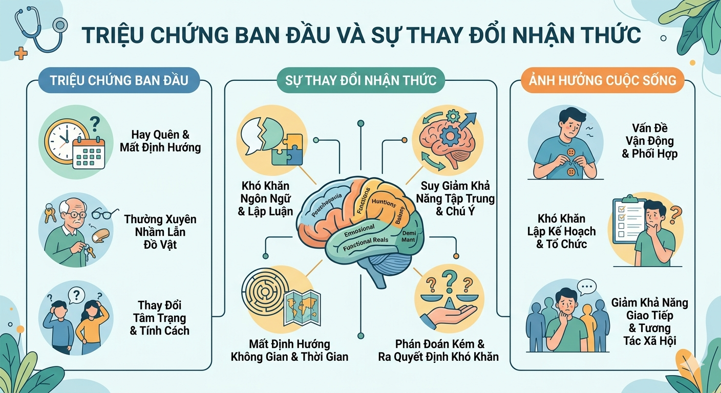 sa sút trí tuệ vì bệnh não
