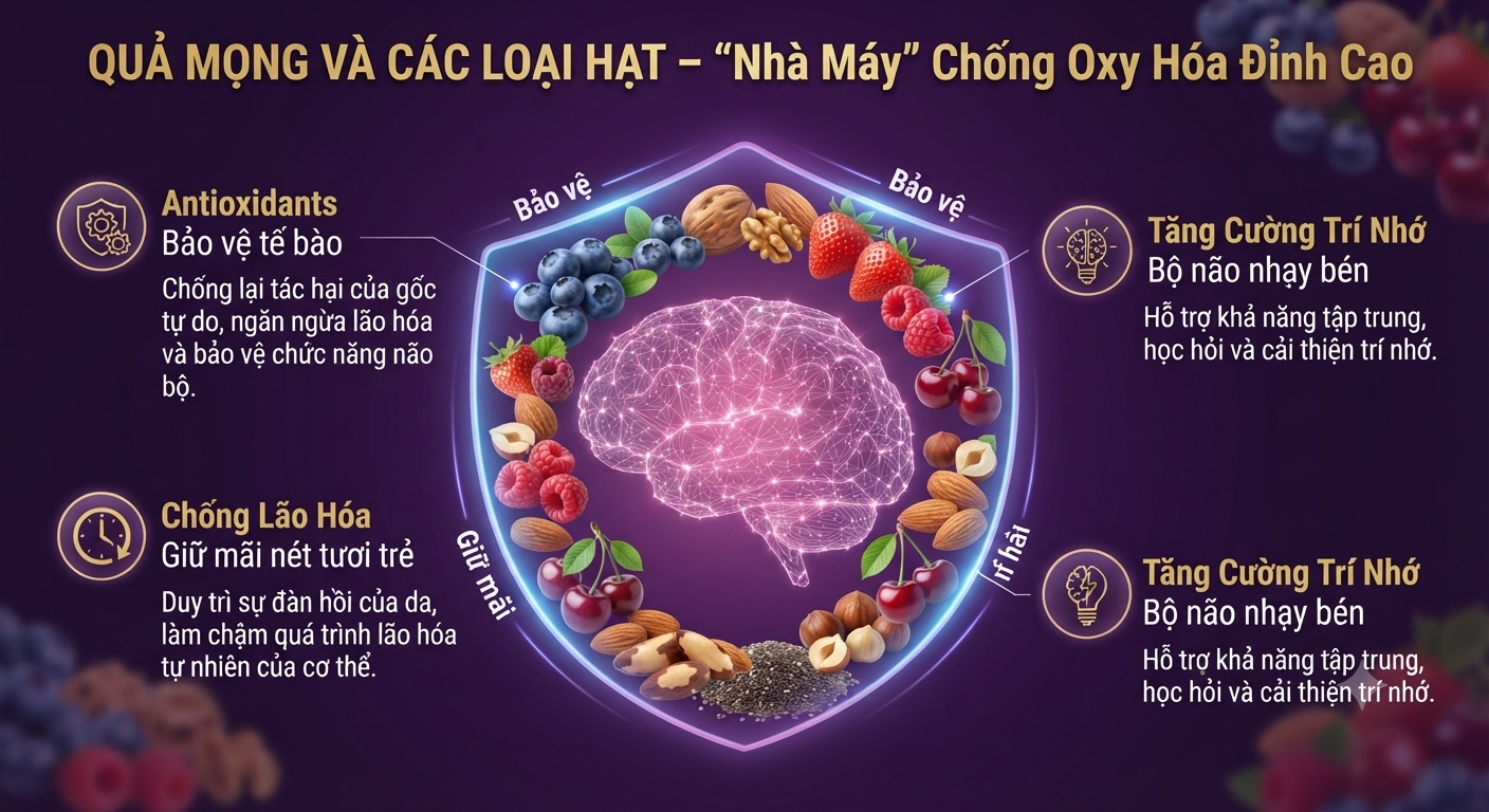 5 thực phẩm tốt nhất cho não bộ