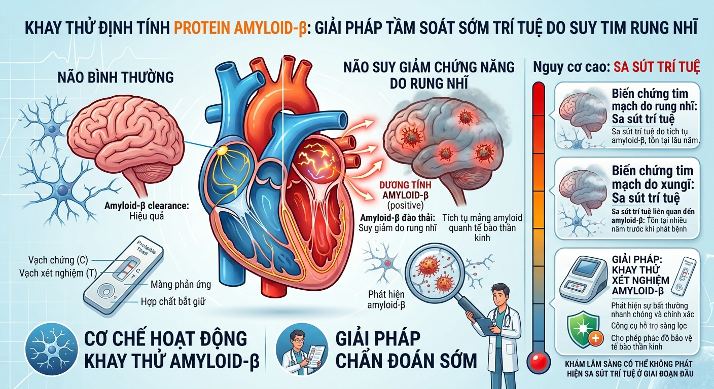 biến chứng sa sút trí tuệ suy tim do rung nhĩ