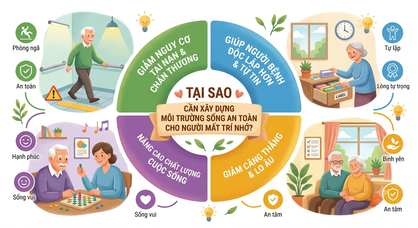 môi trường sống an toàn cho người mất trí nhớ