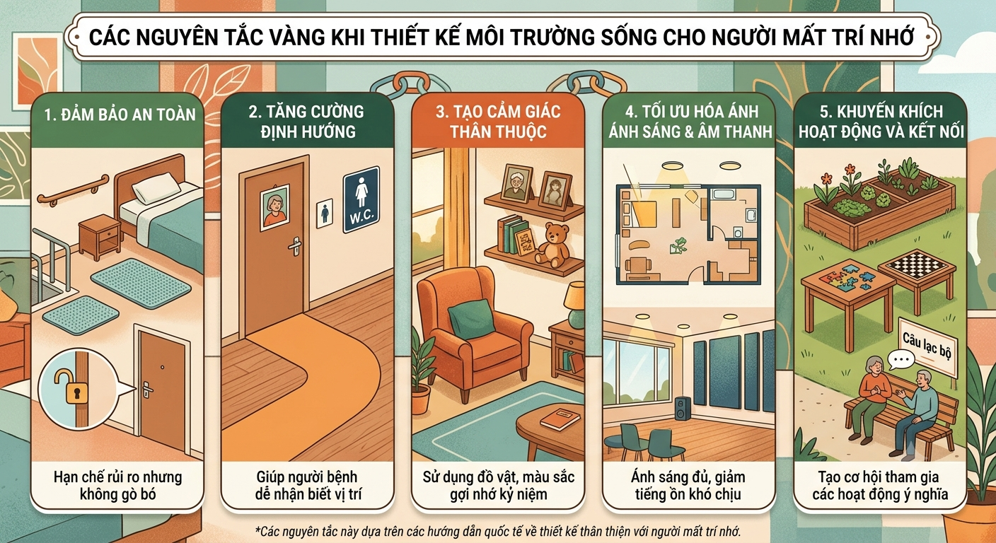 môi trường sống an toàn cho người mất trí nhớ