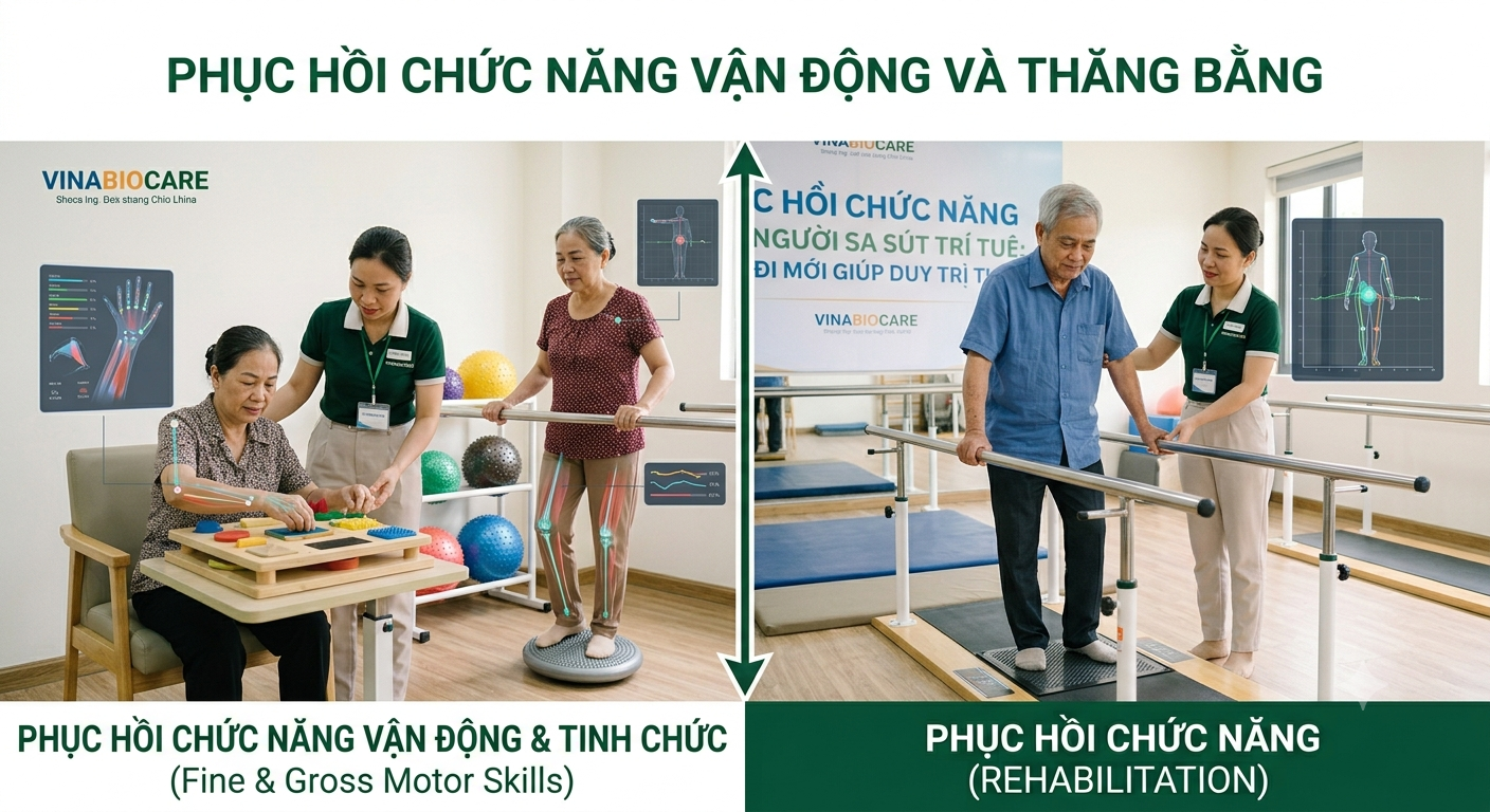phục hồi chức năng cho người sa sút trí tuệ