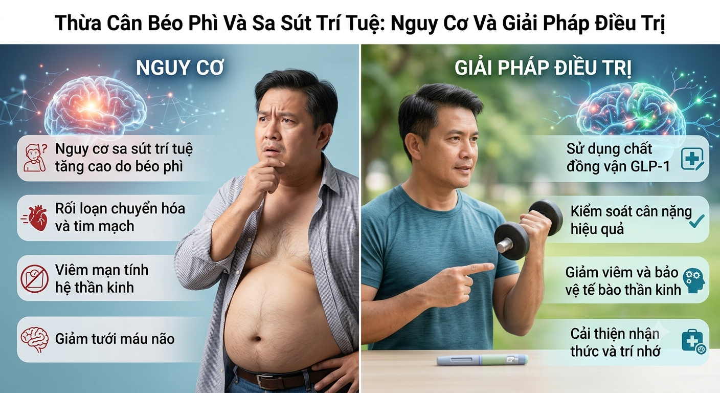 Thừa Cân Béo Phì Và Sa Sút Trí Tuệ: Nguy Cơ Và Giải Pháp Điều Trị