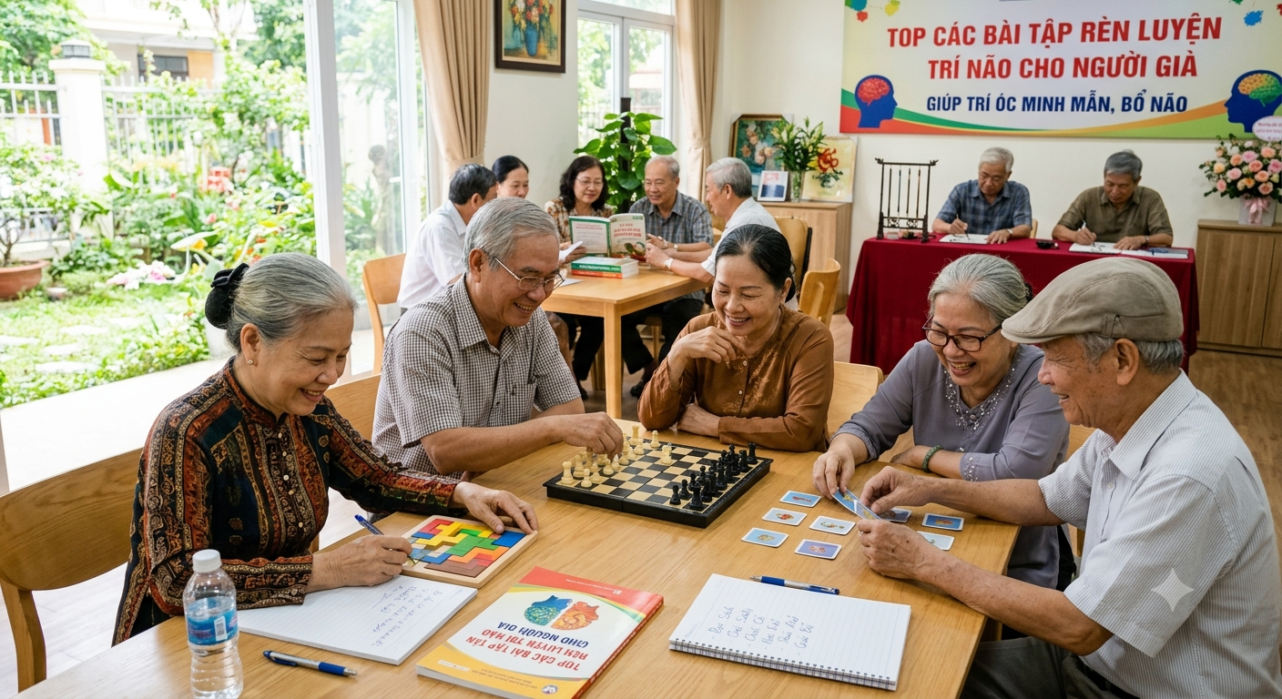 Top Các Bài Tập Rèn Luyện Trí Não Cho Người Già Giúp Trí Óc Minh Mẫn, Bổ Não