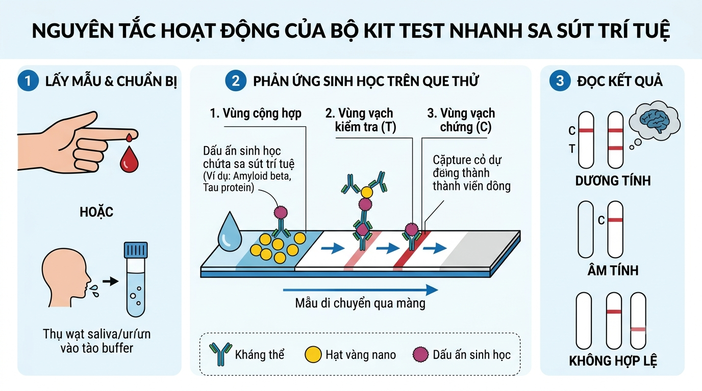 bộ kit test nhanh sa sút trí tuệ