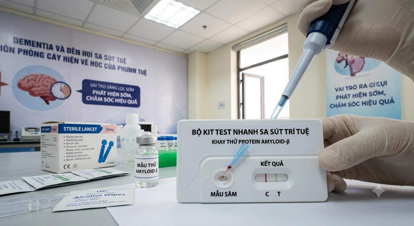 Bộ Kit Test Nhanh Sa Sút Trí Tuệ – Khay Thử Protein Amyloid-β Và Vai Trò Sàng Lọc Sớm